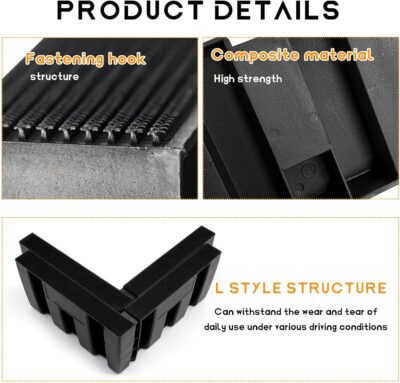 4PCS Multipurpose Cargo Organizer Blocks, Plastic Cargo Storage Organizer Blocks for Wool Carpet Trunk, Grocery Trunk Divider Cargo Containment System for Car SUV Van Trunk - Image 5