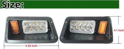 Golf Cart LED Headlight compatible with Yamaha G14, G16, G19, G22 Golf Cart LED light - Image 4