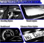 40PCS T5 T10 Car LED Bulbs Dash Lights with Twist Socket - Instrument Cluster Light Car Interior Replacement Bulb for Dashboard Panel Gauge Indicator Lamps Map Dome Lights (White) - Image 4