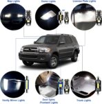 EASY EAGLE Interior Car Lights for Toyota-Sequoia-2001-2007: 18 Piece Kit White Light Bulbs - Super Bright 6000K + Install Tool - Image 3
