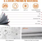 Waterproof Car Covers Replace for 2021-2025 Ford Bronco 2 Door, 6 Layers Silver All Weather Car Cover with Zipper Door & Windproof Bands for Snow Rain Dust Hail Protection - Image 3