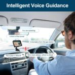 GPS Navigator for Car Truck RV, 9 Inch Touch Screen Latest 2026 Map, Real Voice Spoken Turn-by-Turn Direction Reminding Navigation System, Vehicle GPS with Speed and Red Light Warning, FM - Image 7