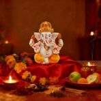 BangBangDa Indian Ganesh Idol Car Dashboard - Hindu Ganesha Statue Elephant God India Ganpati Lord Murti Mandir Diwali Gifts Yoga Zen Meditation Room Altar Shrine Kit Temple Puja Pooja Items Decor - Image 2