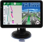 Car GPS Navigation, Latest 2025 Map 7-Inch GPS Navigation System for Car with Turn-by-Turn Directions, Touchscreen Display, Windshield Mount，Pre-Installed North America Lifetime map Free Update