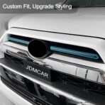 JDMCAR Front Center Grille Insert Cover Trim Compatible with 2024 2023 2022 2021 2020 Toyota 4Runner Accessories ABS Middle Grille Insert Cover Strips (Matte Black) - Image 4