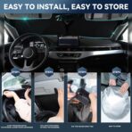 for Lexus is 2021-2026 Windshield Sun Shade-4 Layers Car Sunshade for Lexus IS250 IS350 IS300 IS460 F Sport Front Windows Shade Cover Custom Fit is Sun Visor 250T Shade Blocks UV Rays Car Accessories - Image 7