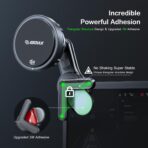 Esoulk [2026 Upgraded] Qi2 25W Fast Wireless Car Charger for Tesla Model 3/Y, Magnetic Phone Mount with Active Cooling Fan, Dashboard Screen Mount for iPhone & Android - Image 4
