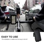 Waterproof Plastic Motorcycle Bike Phone Holder, Shockproof Handlebar Mount for Riding Navigation - Image 4