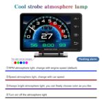 MH Obd2 Gauge Display Heads Up Display 4.3-inch TFT LCD Screen Multi-Function Digital HUD Gauge Cluster with Speed RPM Boost for All Car - Image 7