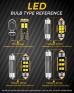 BMT xms LED Interior Light Kit Replacement for Nissan Maxima 2009 2010 2011 2012 2013 2014 2015, Super Bright 6000K White - Image 6