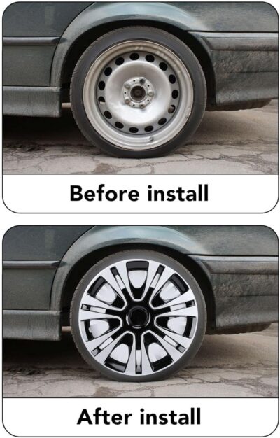 4 Pcs Car Wheel Hub Cap, Hub Caps 14 Inch Hubcaps Set Stylish Hubcap Wheel Covers Universal for Cars Truck SUV - Image 8