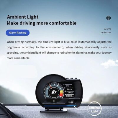 OBD2 Gauge Display, Heads up Display for Cars, Hud Digital Speedometer for Car - Image 6
