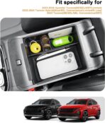 ECOZEN Center Console Organizer For 2022-2026 Hyundai Tucson Accessories - Armrest Box Organizer Tray Only Fit 2022-2026 Tucson With Automatic Transmission - NOT Fit 2025-2026 Tucson Limited/Hybrid - Image 3