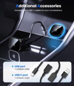 Teeran Wireless CarPlay Adapter for iPhone (2026 Upgraded), Mini Plug & Play for Cars with Factory Wired Apple CarPlay, Fast & Stable Connection, Easy Setup, Wide Vehicle Compatibility USB & USB C﻿ - Image 9