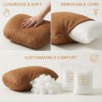 2PCS Car Pillow for Car Neck Pillow for Driving Seat Neck Support Soft Cushion Back Support Head-Rests for Vehicle Sleeping with Elastic Adjustment Strap (Black, Head and Lumbar) - Image 8