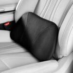 Lumbar Support Pillow,Back Pain Relief Cushion,fits tightly around the waist,Memory Foam,Skin-friendly Suede Fabric,fit Car Drive,Office chair,Rest seat,Improve Posture,Portable,15.5''Lx 8.7''H