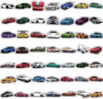 100pcs JDM Car Stickers, Racing Sport Car Stickers Vinyl Waterproof for Water Bottles Laptop Guitar Skateboard Scrapbook JDM Decals Car Stickers for Men Teens Adults Kids - Image 4