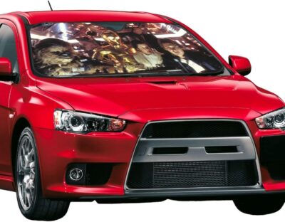 Funny Windshield Sun Shade for Car Sunshade for Car Windshield Covers Blocks UV Rays Automotive Interior Sun Protection 51 x 27.5 in - Image 2