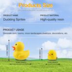 20 Pcs Mini Ducks Car Dashboard Decors, Cute Rearview Mirror Ornaments, Funny Interior Car Accessories with Adhesive Stickers for Automotive Window Home Garden Decorations - Image 2