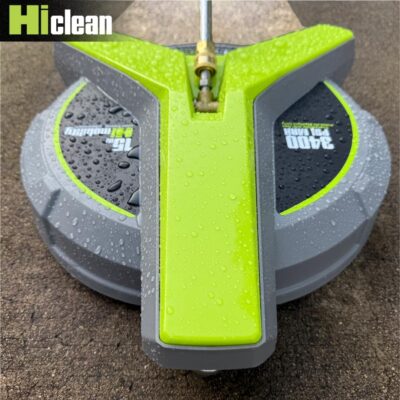 Hiclean 15" Pressure Washer Surface Cleaner with Wheels 3400 PSI Max, Surface Cleaner for Power Washer Attachment for Concrete, Patio, Sidewalk, and Driveways - Image 2