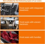 2 Pack Car Organizer Backseat, Car Back Seat Organizer Protector with 12 Storage Pockets, Waterproof Back of Seat Car Storage Organizer Kick Mats for Kids Baby - Image 6