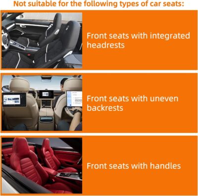 2 Pack Car Organizer Backseat, Car Back Seat Organizer Protector with 12 Storage Pockets, Waterproof Back of Seat Car Storage Organizer Kick Mats for Kids Baby - Image 6