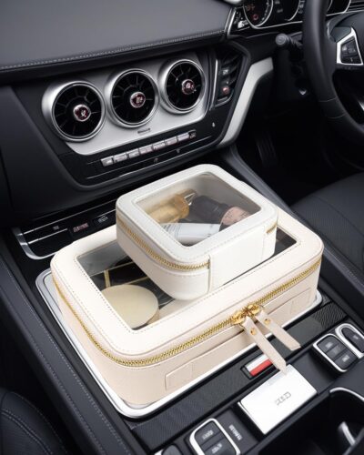 Travel Clear Makeup Bag Set, TSA Approved Cosmetic Bag Case with Zipper Portable Makeup Pouch Toiletry Bag Traveling Cosmetic Organizer Storage Bag Car Organizer Car Essentials - Image 6