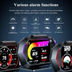 obd2 gauge display, head up display for car, Digital Speedometer, Tachometer, Water Temperature Gauge, Multi-Data Smart Gauge, Trip Computer Fuel Pressure Tester for All cars - Image 4