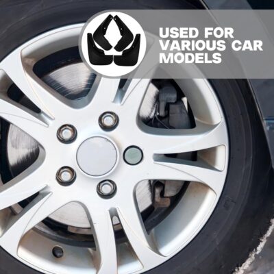 4pcs Car Mud Flaps and Tire Splash Guards Soft Rubber Wheel Mudguards Compatible with 2003 for Exterior Protection - Image 3