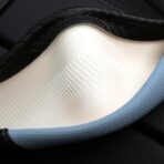 HighnessHwoo Car Steering Wheel Covers for Women Padded Carbon Fiber PU Leather Cute Auto Interior Accessories for Vehicle, Sedan, Universal, Anti Slip, Blue, Standard Size, 14.75-15.15in - Image 5