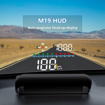 wiiyii Heads up Display for Cars, M19 GPS Digital Speedometer with Speed MPH, Windshield Projection for All Vehicles - Image 2