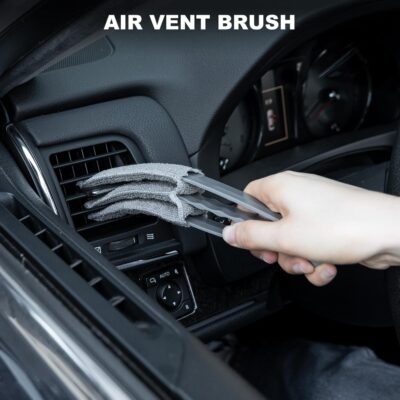 THINKWORK Car Interior Cleaning Kit, Car Duster Interior Detail Brush, Including 6Pcs Car Detailing Brush Set, Complete Auto Accessories for Women Men Gift - Image 6