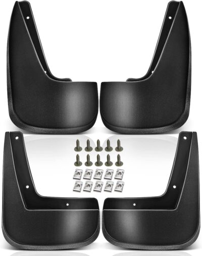 A-Premium Set of 4PCS Mud Flaps Splash Guards Mudguards Mudflaps with Hardware Compatible with Chevrolet Equinox 2010-2017, Sport Utility, (w/Fender Flares), Front and Rear (Driver & Passenger Sides) - Image 9