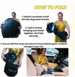 Windshield Sun Shade - Certified 99.87% UVB & 99.02% UVA Protection Car Sun Shade. Award Winning Sunshade for Car Windshield with Patented Technology. Size M 61"x32" Car Window Shades by Kinder Fluff - Image 7