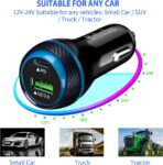 Type C Super Fast Charger Car 45W, [PD/PPS+QC] Dual Fast Charging Car Cigarette Lighter Adapter Compatible with Samsung S25/S24/S23, iPhone 16/15 Pro Max, Pixel 9 – 4FT Type C Cord - Image 5