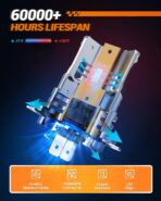 SEALIGHT H7 Fog light, 1:1 Real Size, 800% 44,000LM Super Bright 6500K Cool White LED Light Bulbs, Plug and Play, Pack of 2 - Image 4