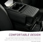 Car Armrest Box Mat, Car Console Organizer with Center Console Cup Holder, 13.78 x 7.87 x 3.15 in Armrest Pad, Universal for Most Vehicles (Black) - Image 7