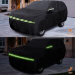 Waterproof Car Covers Replace for 2007-2025 Jeep Compass, 6 Layers All Weather Custom-fit Car Cover with Zipper Door & Windproof Bands for Snow Rain Dust Hail Protection (Compass) - Image 5