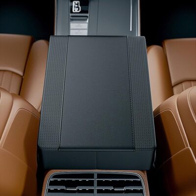 Shkalacar Car Armrest Storage Box Center Console Cover Armrest Organizer Arm Rest Cover Car Interior Accessories with PU Leather Memory Foam 2 Side Pockets for Most Cars SUVs Trucks (Black) - Image 5