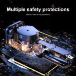 4 in 1 Retractable Car Charger with Starry Light,69W Cigarette Lighter Charger,USB C Fast Car Charger for iPhone 17 Pro Max 16 15 14 13 12 11 (for Apple+Type C &RGB Breathing Light [Orange]) - Image 9