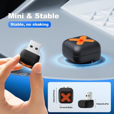 2 in 1 Mini Android Auto and Wireless CarPlay Adapter Convert Factory Wired to Wireless Dongle, Compact Size USB CarPlay Wireless Stick AAndroid Auto Adapter for iOS 12+/Android No Delay - Image 4