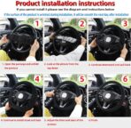 Hiflyer Steering Wheel Cover - Universal 14.5-15 Inch, Soft Microfiber Car Wheel Cover for Women & Men (Black) - Image 5