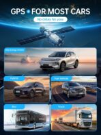 Moman Heads Up Display for Cars, Moman Gauge Car HUD Digital GPS Speedometer r KM/H MPH with Compass, Over Speed Alert & Fatigue Reminder, HGPS - Image 4