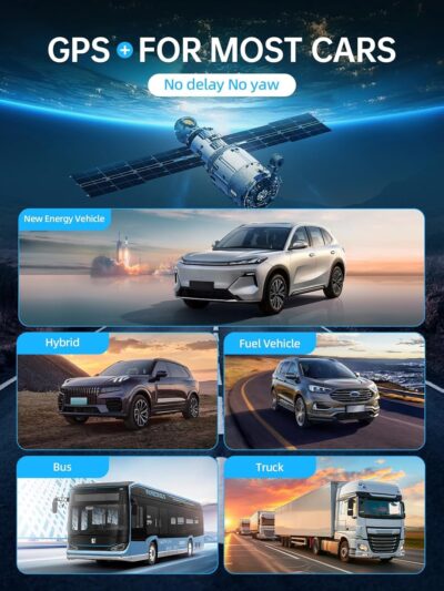 Moman Heads Up Display for Cars, Moman Gauge Car HUD Digital GPS Speedometer r KM/H MPH with Compass, Over Speed Alert & Fatigue Reminder, HGPS - Image 4