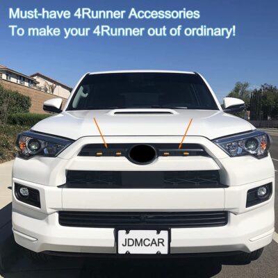 JDMCAR Front Center Grille Insert Cover Trim Compatible with 2024 2023 2022 2021 2020 Toyota 4Runner Accessories ABS Middle Grille Insert Cover Strips (Matte Black) - Image 3