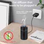 Car Aromatherapy Diffusers for Essential Oils，Mini USB Air Scent Small Humidifier with 7-LED Color Changing for Car Room Home Office Bedroom - Image 2