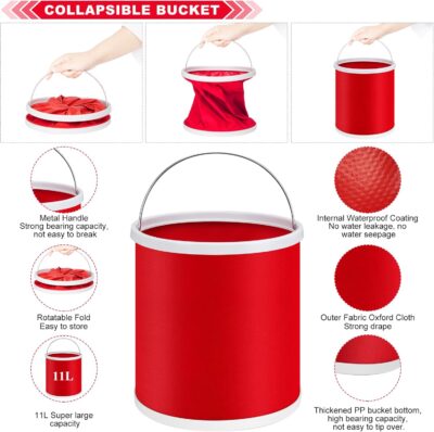 39Pcs Car Wash Cleaning Kit with Foam Gun Sprayer Detailing Brushes Collapsible Bucket Windshield Cleaning Tool Tire Brush Towels Complete Interior Exterior Detailing Set for Car - Image 3