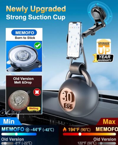 Wireless Car Charger,Mosurr 15W Auto Clamping Phone Holders for Your car fit for iPhone 16 15 14 Mini Pro Max, Samsung Galaxy S25 Ultra S24 S23+, etc, Fathers Day for Gifts (Sliver) - Image 3