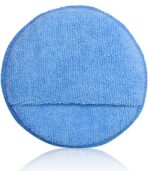AutoCare Microfiber Wax Applicator, Ultra-Soft Pads with Finger Pocket for Cars, Foam Sponge (Blue, 5" Diameter, Pack of 10) - Image 3
