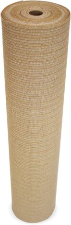 Coolaroo 435967 Shade Fabric 90% UV Protection for People, PET, OR Home LG, 12' x 50', Wheat